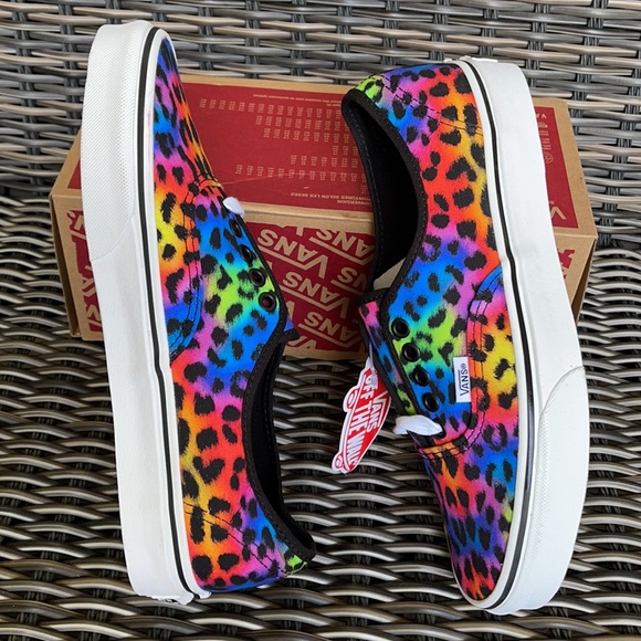 Vans Multicolor Leopard Print Shoes - Picture 9 of 16